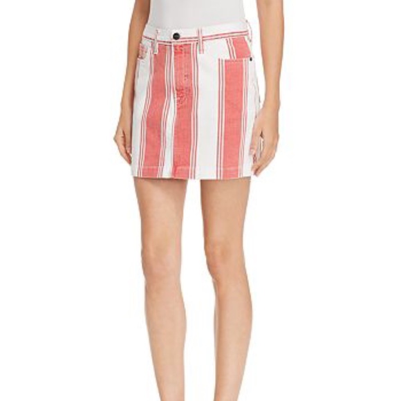 NWT Frame Le Mini Striped Skirt